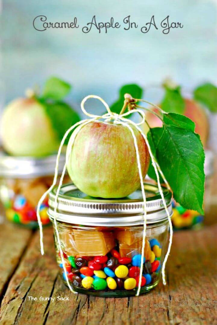DIY Caramel Apple In A Jar Tutorial