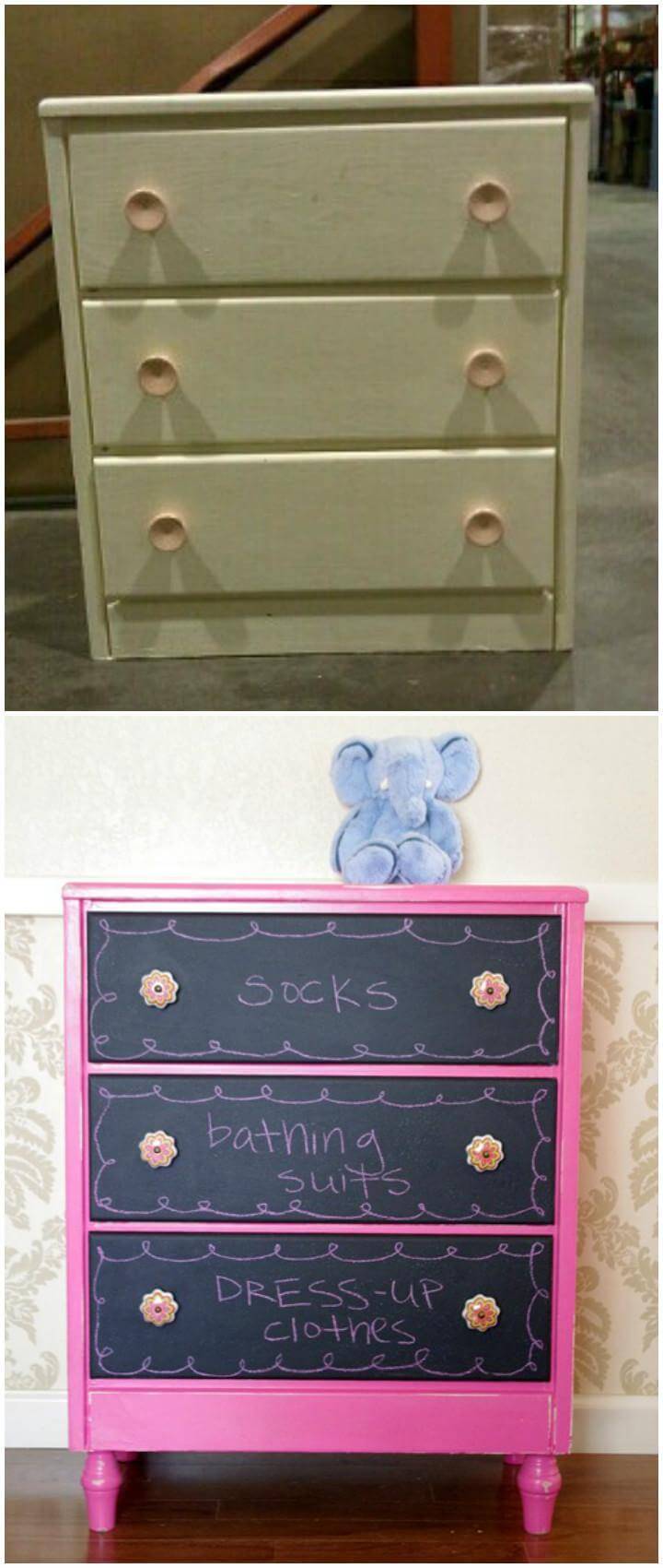 DIY Chalkpainted Dresser - Smart Furniture Transformation