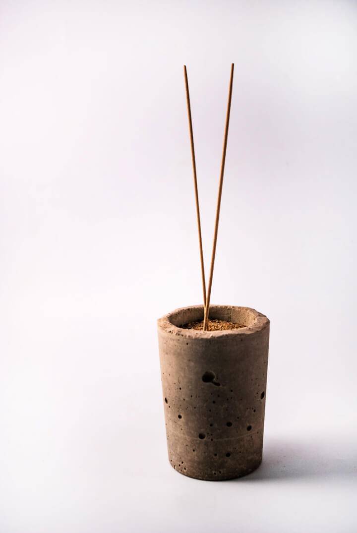 DIY Concrete Incense Holder