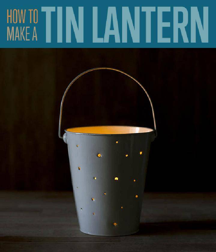 DIY Cool Tin Lantern