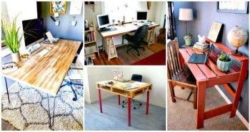 DIY Desk Plans - Top 44 DIY Desk Ideas You can Make Easily - DIY Crafts