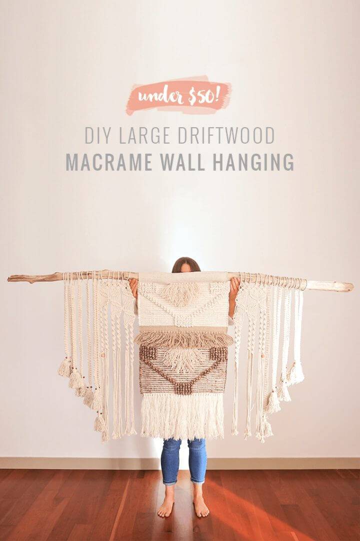DIY Driftwood Macrame Wall Hanging