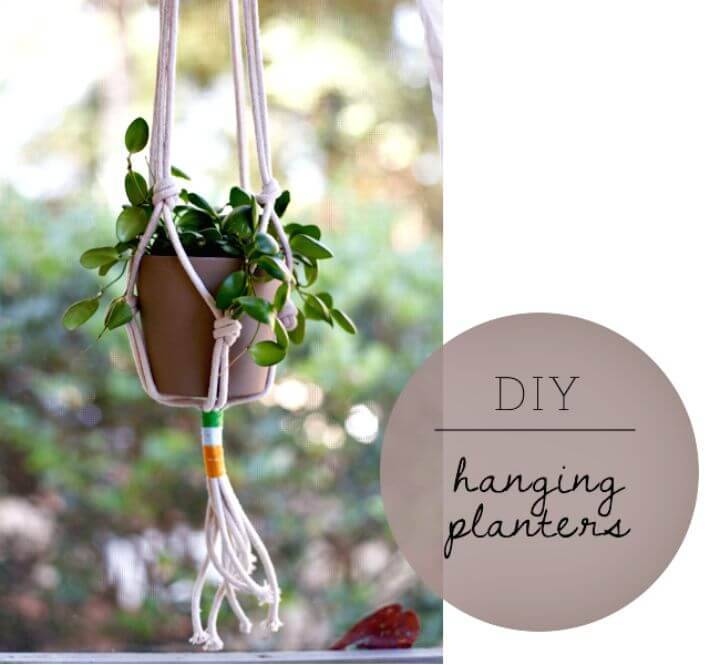 Easy & Simple DIY Hanging Planters