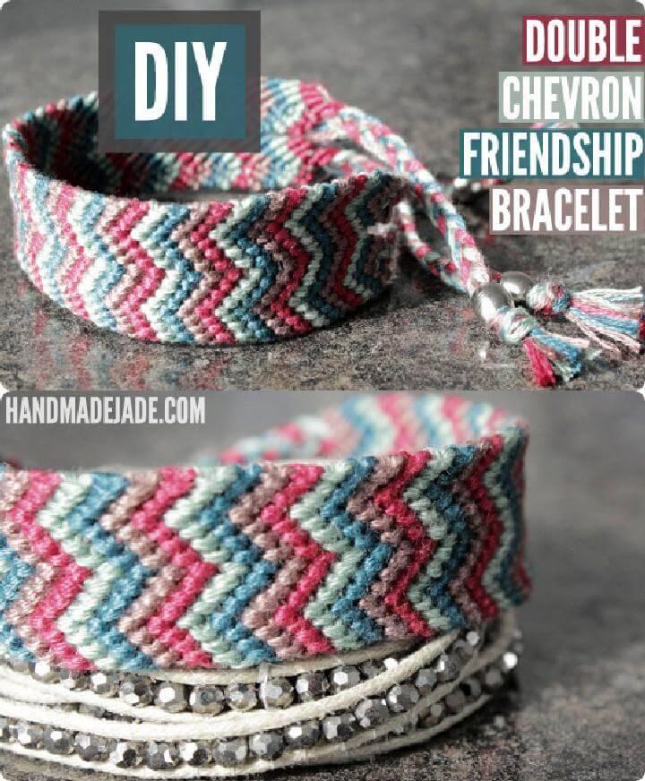 DIY Extra Beautiful Double Chevron Friendship Bracelet