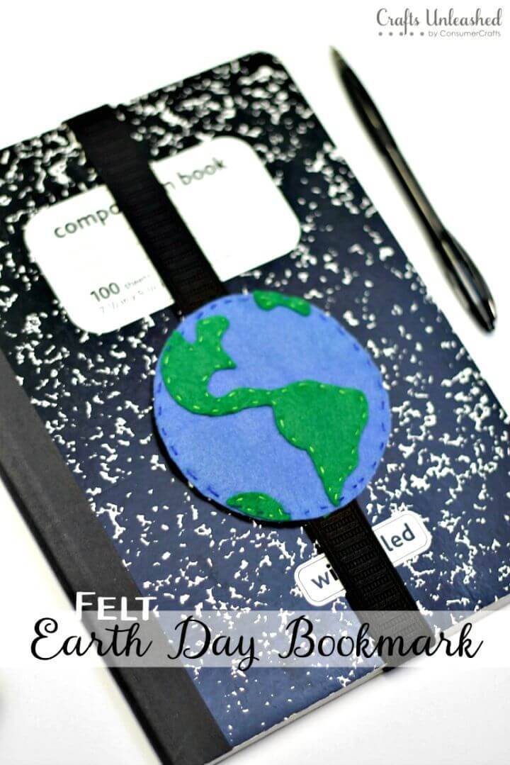 How to Make Felt Earth Day Bookmark