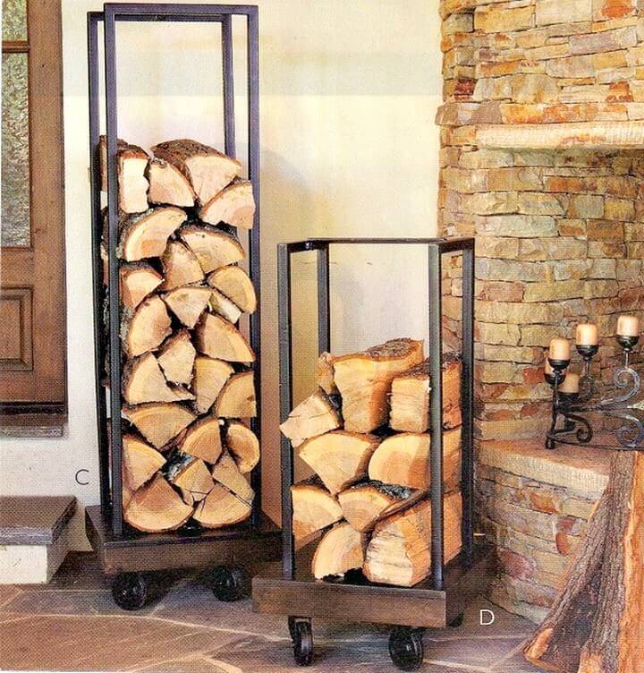 DIY firewood Holder From Plumbing Pipes