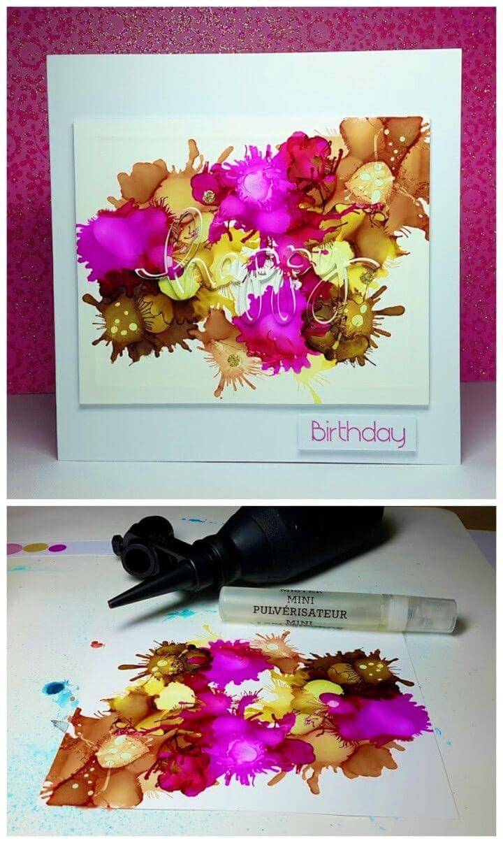 DIY Flowers Design Chart Paper Birthday Card, Handmade paper birthday card
