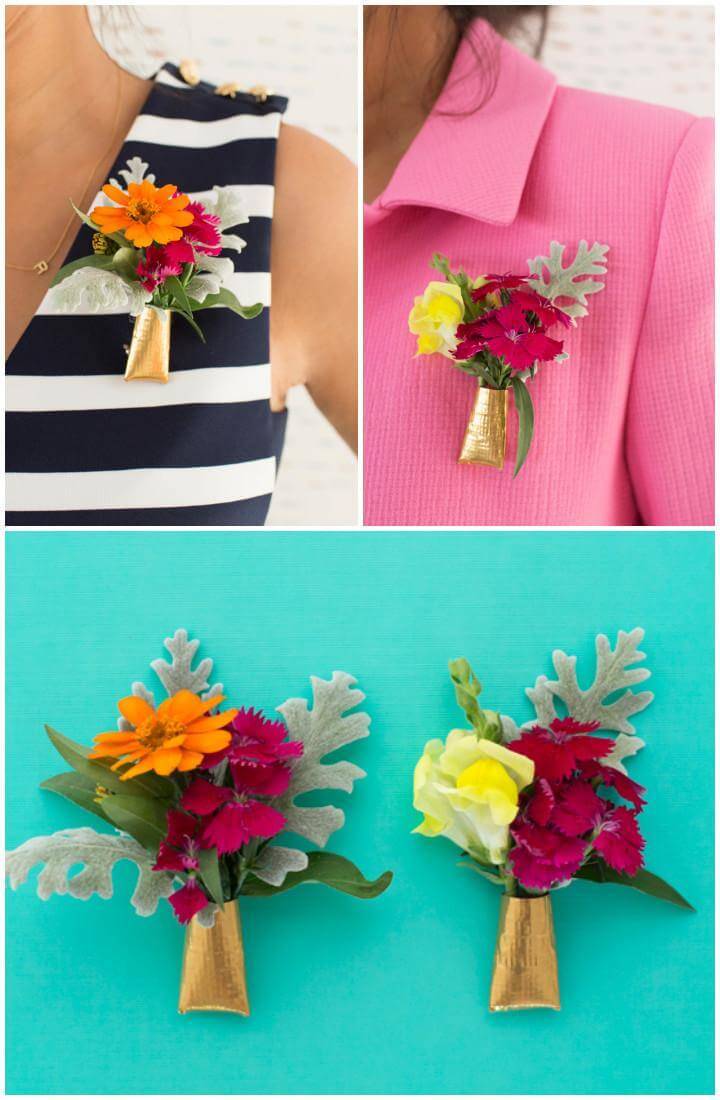 DIY Handmade Everyday Floral Brooch