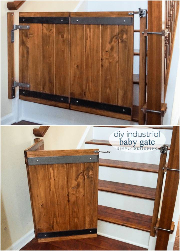 DIY Industrial Style Baby Gate