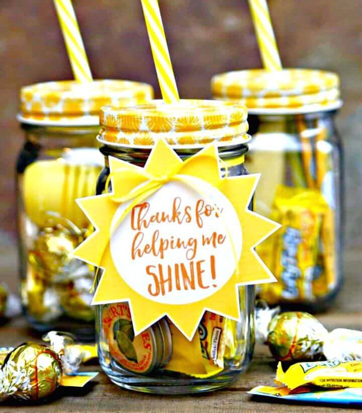 DIY Jar Of Sunshine - Teacher Gift