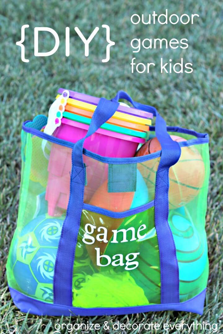 DIY Outdoor Games Bag for Kids - Outdoor Games 