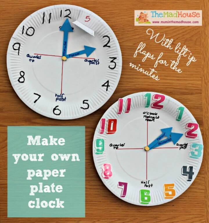 DIY Paper Plate Clock