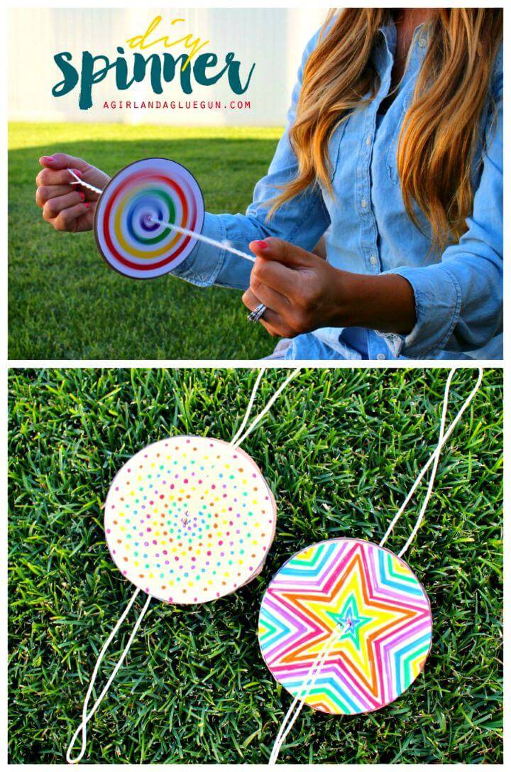 Adorable DIY Paper Spinner for Endless Fun