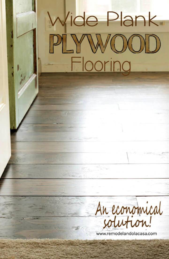 DIY Plywood Flooring in Bedroom