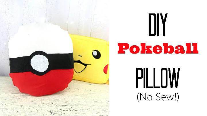 DIY Pokemon No Sew Pillow