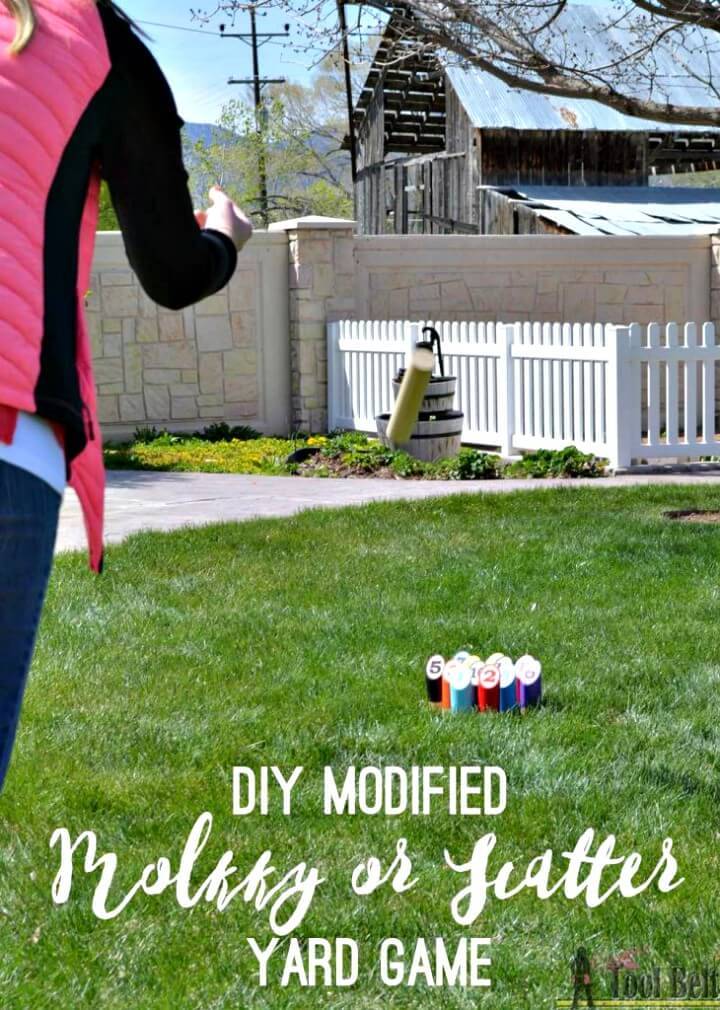DIY Scatter Molkky Yard Game - Outdoor Games 