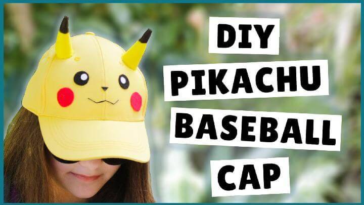 DIY Self-Made Pikachu Baseball Cap
