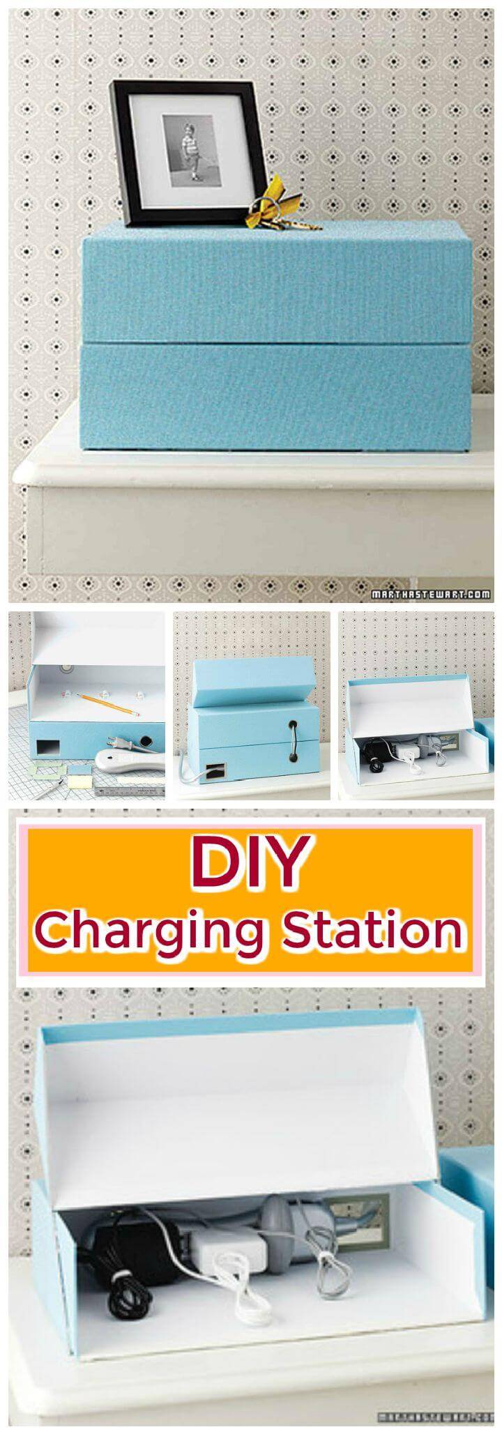 DIY Shoe Box Charging Station