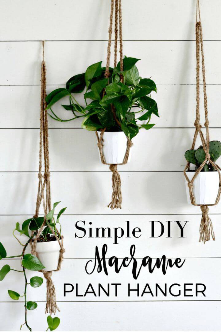 How To Make A Simple Macrame Plant Hanger With Video Tutorial
