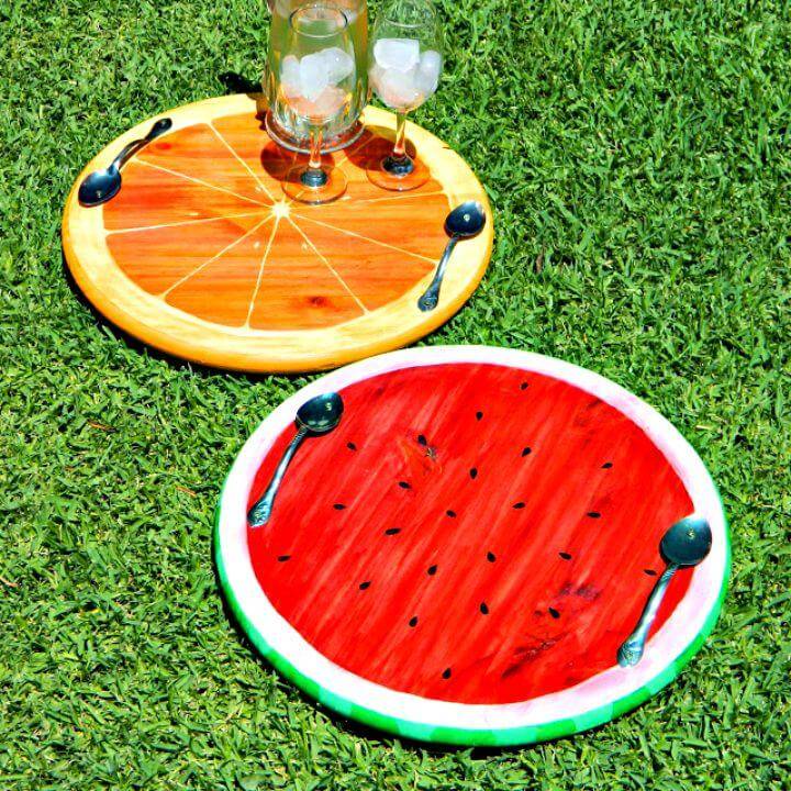 Colorful DIY Summer Fruit Trays