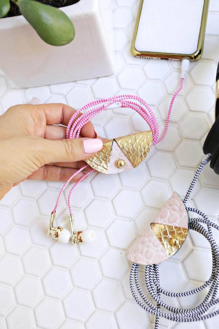 DIY Timeless Leather Cord Keeper