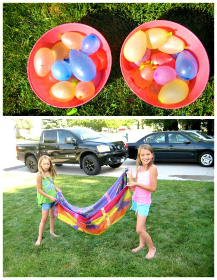 How to Make Water Balloon Towel Toss Game - DIY