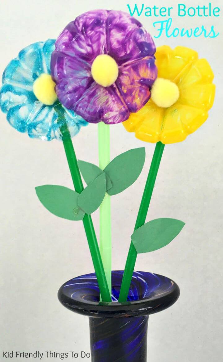 DIY Water Bottle Flowers Craft for Kids