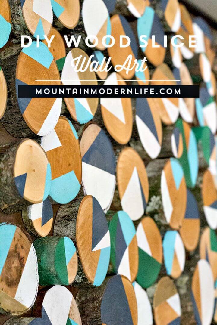DIY Wood Slice Wall Art Tutorial