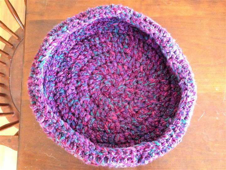 Double Crochet Round Cat Bed Pattern