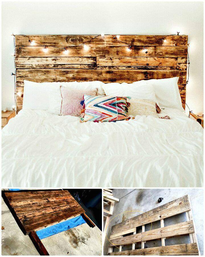 Easy How to Build Your Own Pallet Headboard - DIY