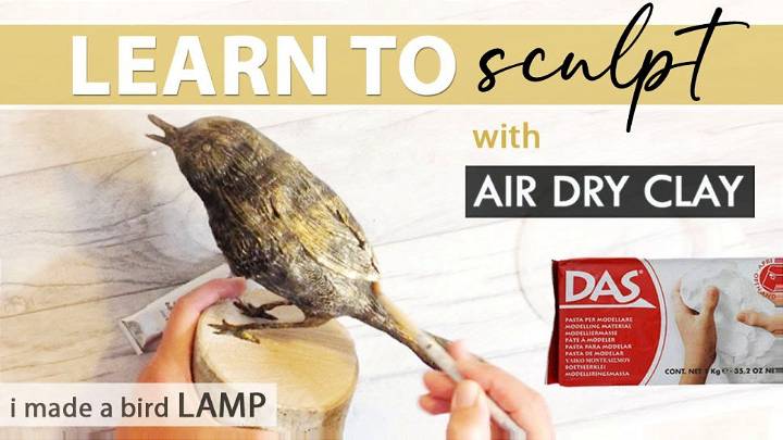 Easy DIY Air Dry Clay Sculpture Tutorial
