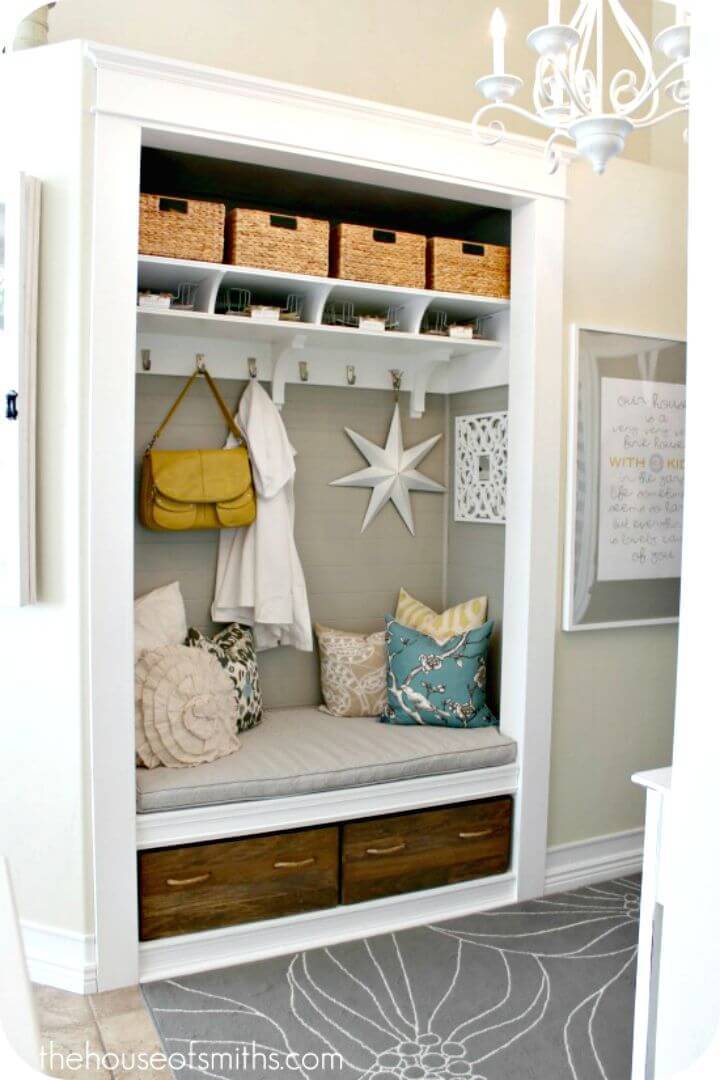Easy Build Your Own Entryway Closet Makeover Tutorial