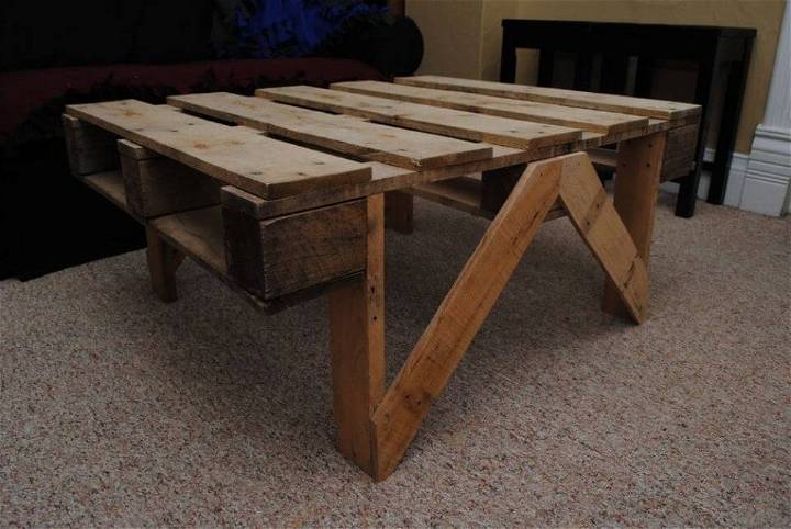 Easy DIY Pallet Coffee Table 1