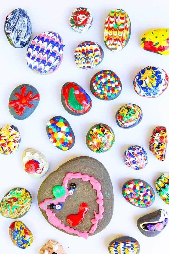 Easy DIY Puffy Painted Rocks, inspirational painted rocks