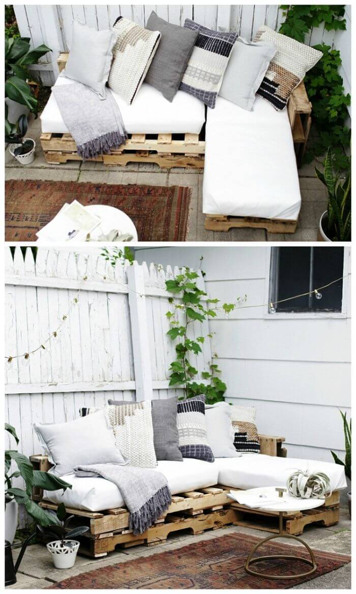 DIY Easy Pallet Sofa - DIY Pallet Sofa Projects
