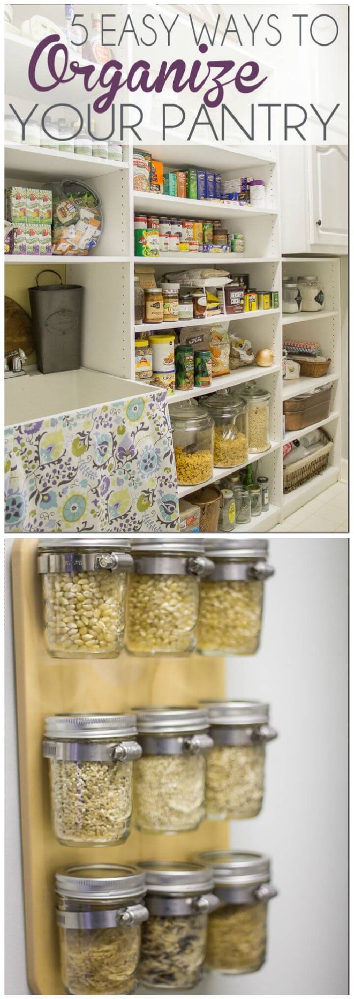 Easy Ways Organize Pantry