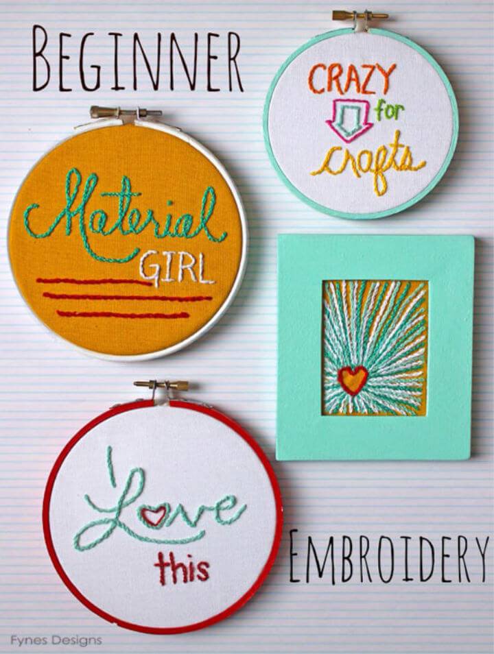 Embroidery Hoop Art for Beginners