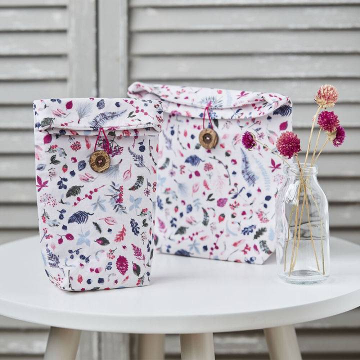 Buttoned Gift Bag Sewing Pattern