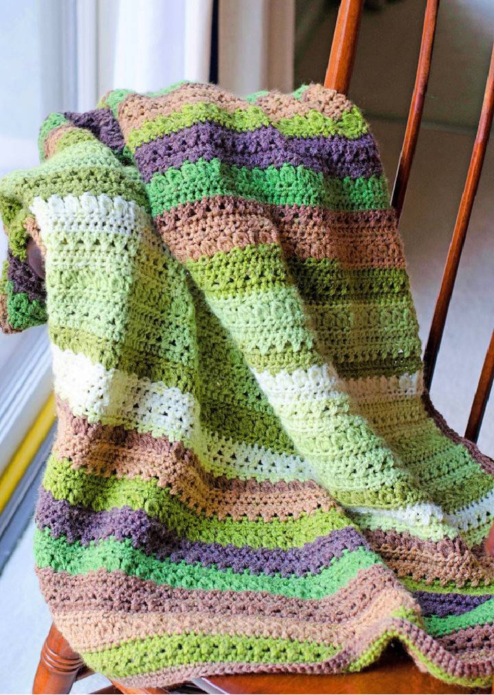 Crochet Fields and Furrows Afghan Pattern