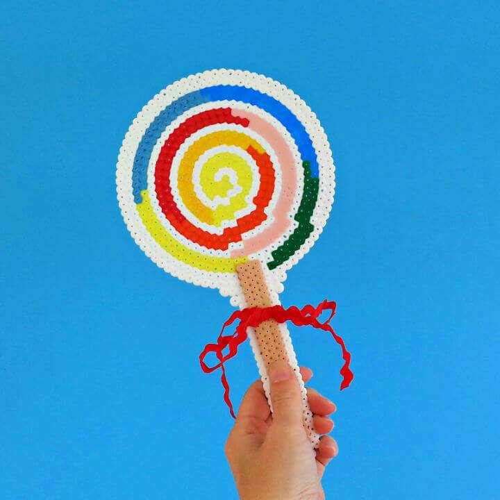 How to Make a Giant Hama Bead Lollipop