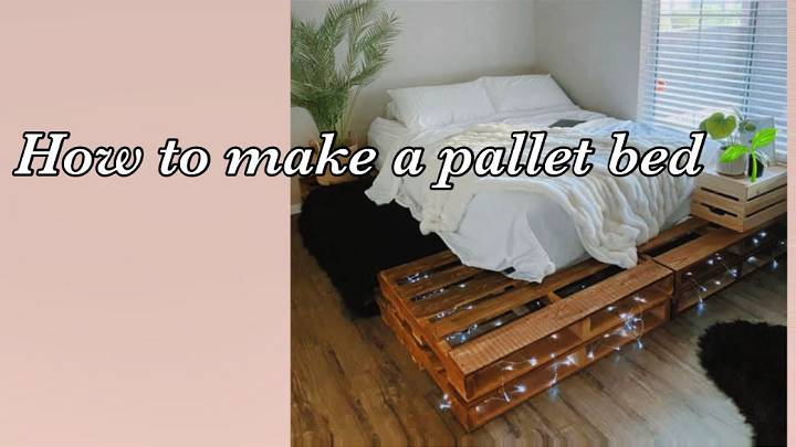 Homemade Pallet Crate Bed