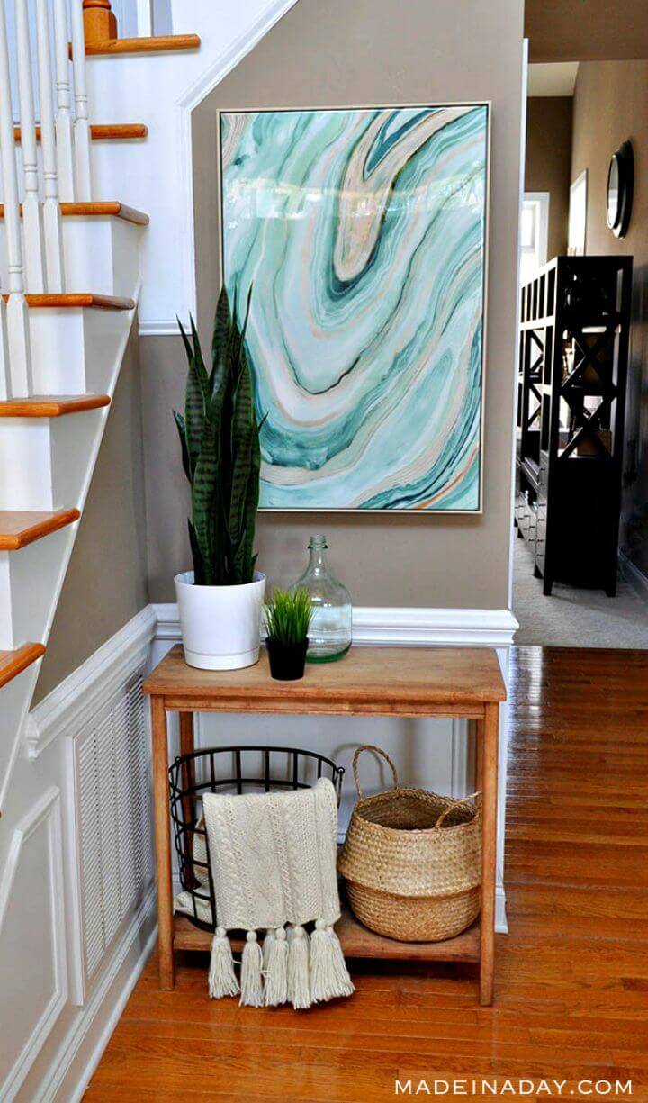 Easy How To Build Fresh Entryway Makeover Using Silk Plants Tutorial