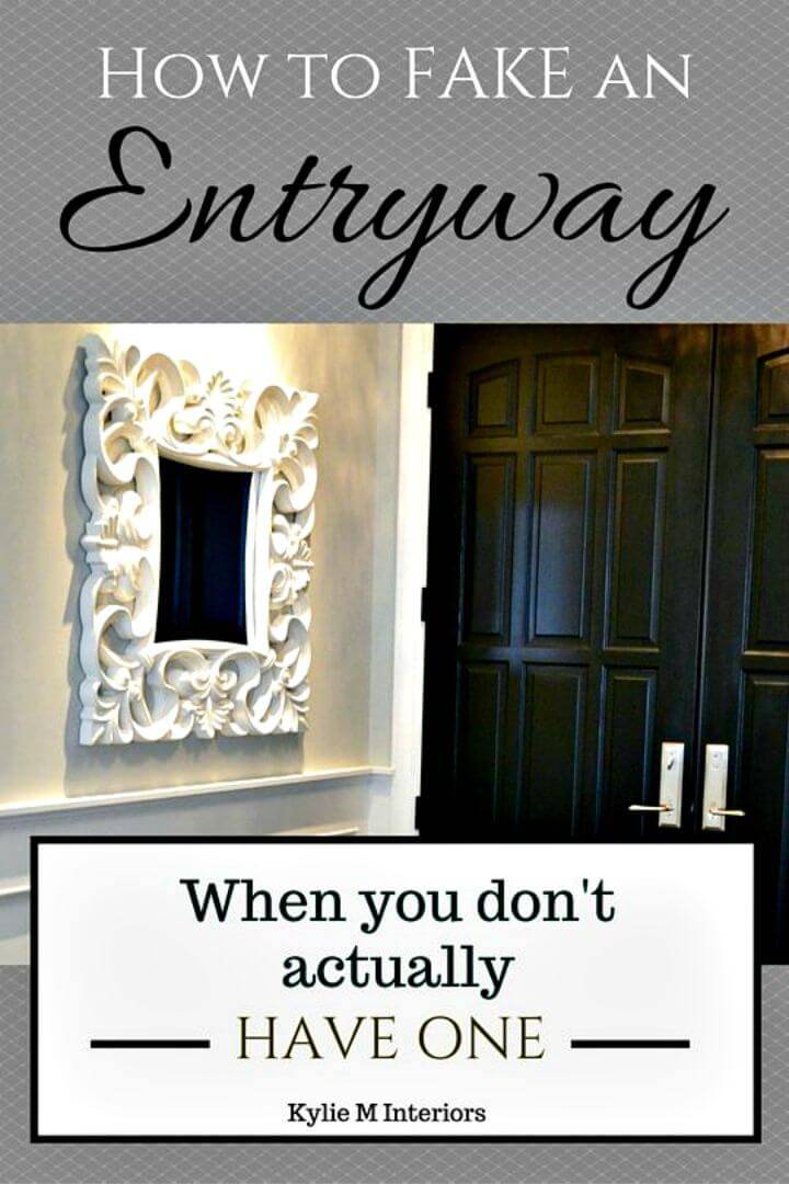 How to Create a Fake Entryway Foyer Tutorial