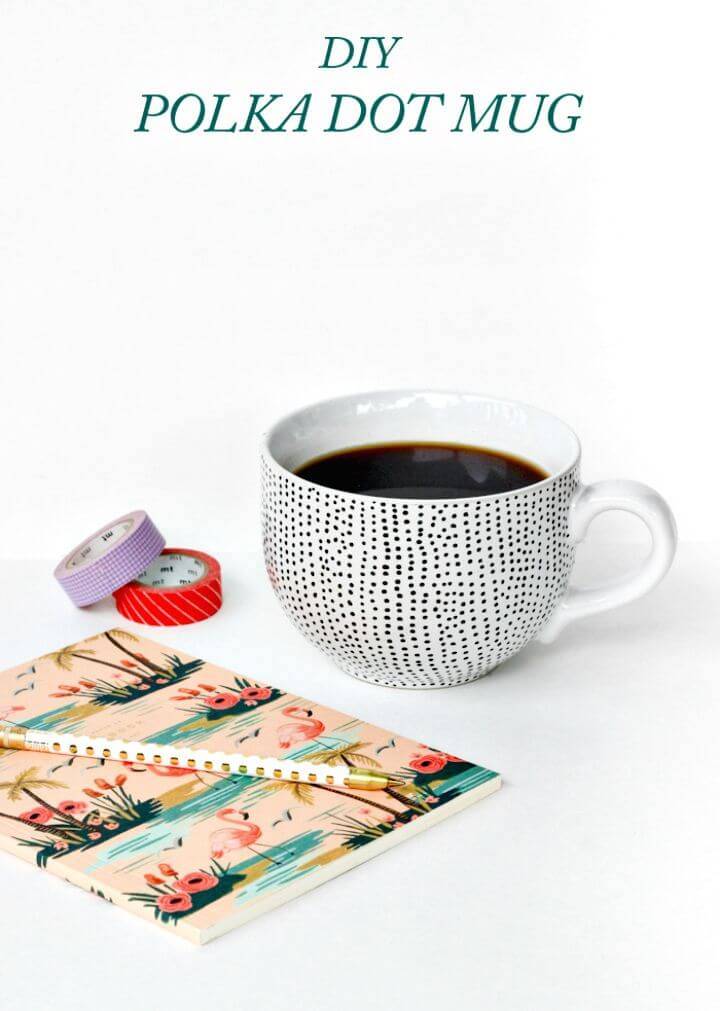 How To Make Polka Dot Mug - DIY Mothers Day Gifts