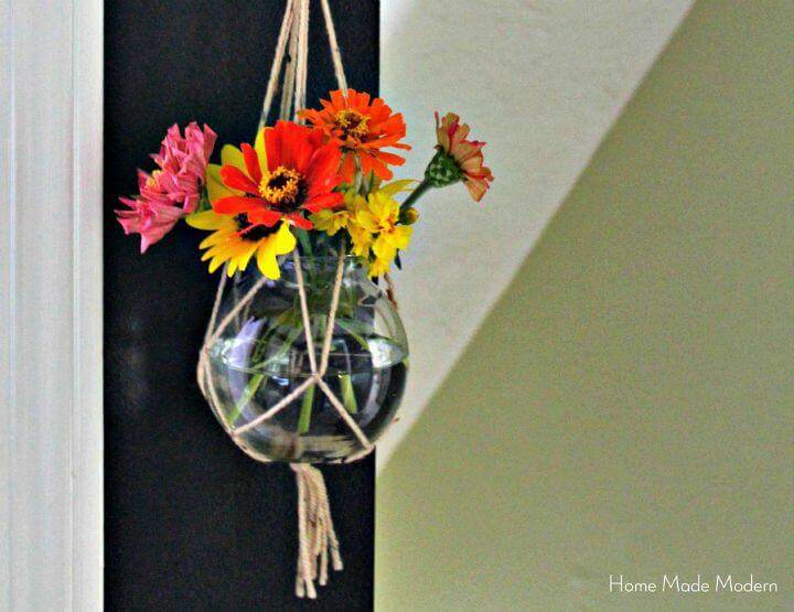 DIY A Macrame Hanging Plant Holder