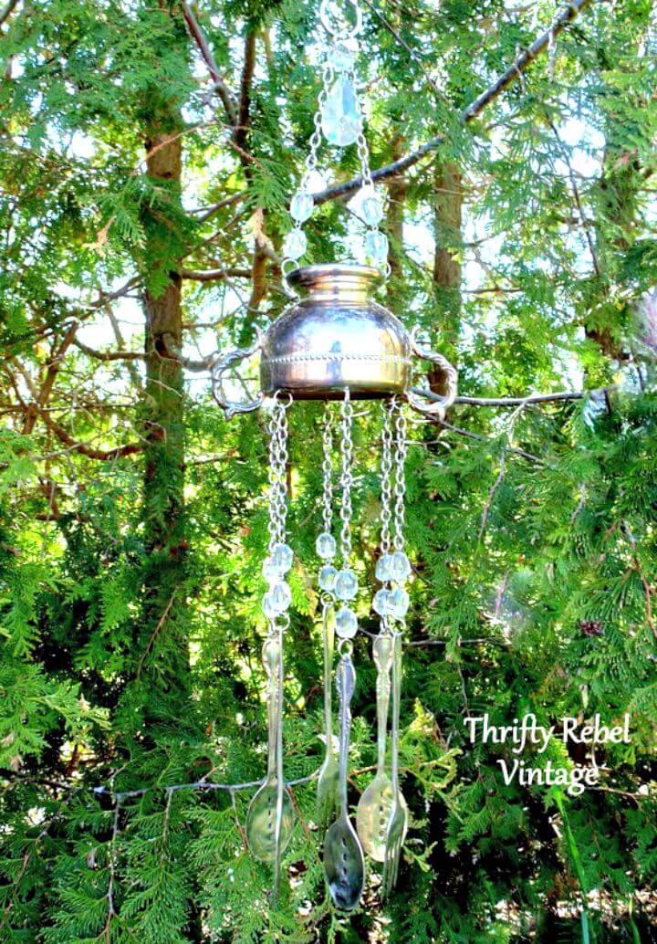 How To Make A Sweet Sounding Silver Sugar Bowl Wind Chime Tutorial