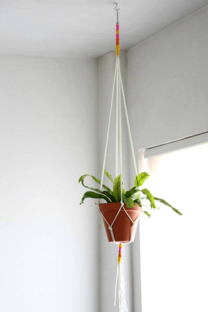DIY An Easy Macrame Plant Hanger