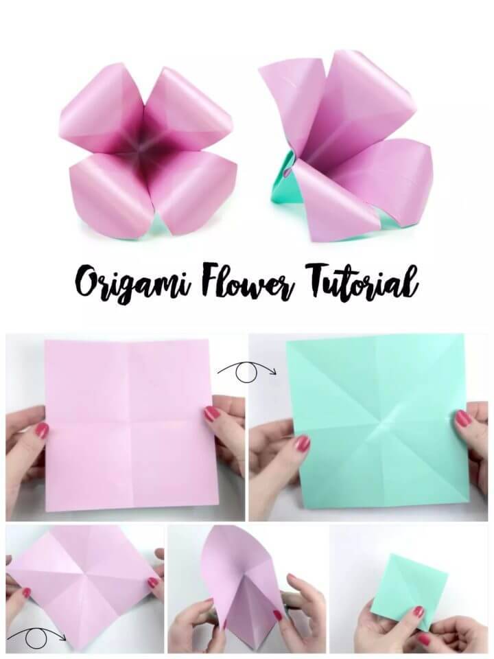 How to Make an Easy Origami Flower