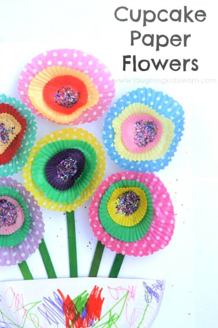 How to Make Cupcake Paper Flowers