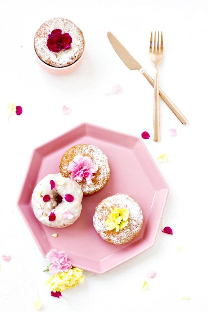 Make Edible Flower Donuts - DIY Mother's Day Gift: